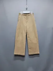 ウエスト後ろゴム ストレッチ コーデュロイ ワイド パンツ