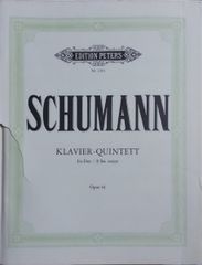 Schumann Piano Quintet (Piano + Strings) Imported Sheet Music Op.44 Schumann Klavier-Quintett Peters English Book