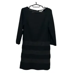  NATURAL BEAUTY BASIC ナチュラルビューティーベーシック ワンピース 膝丈 Lサイズ【Z1777】