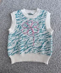 (新品) ZARA ザラ フラワー ニット ベスト