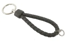 Bottega Veneta ブラウンレザー キーホルダー イントレチャート