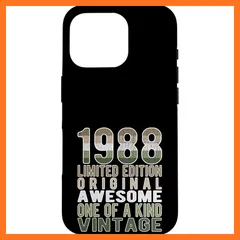 【新品】 限定版 ヴィンテージ レトロ 誕生年 1988 スマホケース iPhone 16 Pro 用 0
