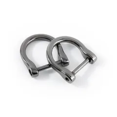 パーツ 金具 ネジ式 ドライバー付き シャックル バッグ用 手芸 財布 dカン スマートキー用に Dリング キーホルダー キーリング