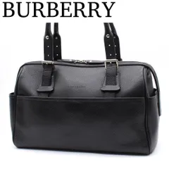 【美品】BURBERRY ノバチェック ボストンバッグ トラベルバッグ 黒色