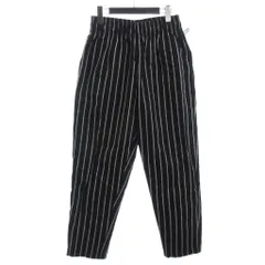 クックマン COOKMAN シェフパンツ ストライプ 黒 L