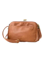 【在庫処分】お財布機能付き ｼｮﾙﾀﾞｰﾊﾞｯｸﾞ ヴィンテージ Vintage 自立 Natural がま口