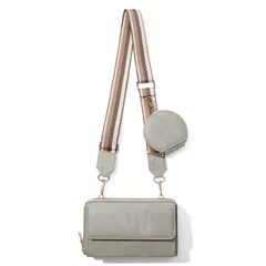 【数量限定】スマホポシェット 可愛い 人気 おしゃれ 斜めがけ カード入れ付き 小銭入れ スマホポーチ 軽量 大容量 ショルダーバッグ レディース スマホショルダー [SENDEFN]