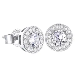 【人気商品】KRKC&CO ジルコニア スタッドピアス レディースピアス 両耳用 CZダイヤ シルバーぴあす 男女兼用 金属アレルギー対応 18G 20G メンズ アクセサリー プレゼント ギフト