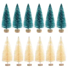 【特価商品】クリスマスツリー ミニセット 卓上飾り テーブルミニクリスマス飾り 玄関部屋飾り オーナメント 自宅商店装飾品 デコレーション 撮影小道具 プレゼント おしゃれ可愛い ミニチュア 木製ベース インテリア Christmas tree DIY 誕生日