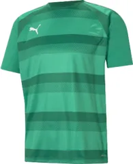 プーマ PUMA サッカー TEAMVISION フープ ゲームシャツ Tシャツ 練習着 プラクティスシャツ トレーニング 部活 クラブ 丸首 半袖 ランニング スポーツウェア 学校  705154 05 PEPPERGREEN-POWER