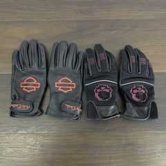 Harley-Davidson スモーキーピンク レザーグローブ 山羊革 未使用 