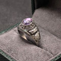 NAKAGAWA SILVER JOHN ROBERTS カレッジリング 紫石 - メルカリ