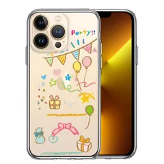 iPhone13Pro ケース クリアparty パーティー スマホケース 側面ソフト 背面ハード ハイブリッド