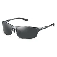 SOXICK サングラスクリップオン 運転用 変色 調光 偏光グラス 前掛けクリップ式 超軽量 UV400 紫外線カット 昼夜兼用 ドライブ 運転用 野球 自転車 ランニング ゴルフ (6688-gray)