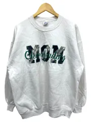 JERZEES (ジャージーズ) 刺繍スエット トレーナー USA製 90S 裏起毛 古着 ビンテージ MOM Cheerleading XXL ホワイト メンズ/065