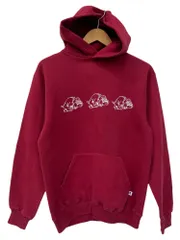 RUSSELL ATHLETIC (ラッセルアスレティック) プリントスエットパーカー USA製 80S 90S ワッペン 裏起毛 古着 ビンテージ M レッド メンズ/065