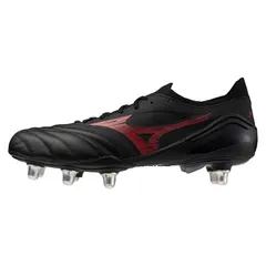 ミズノ メンズ シューズ ブーツ・レインブーツ Mizuno Morelia Neo IV Elite Adults Soft Ground Rugby Boots BlackRedBlack ブラック