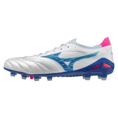 ミズノ メンズ シューズ ブーツ・レインブーツ Mizuno Morelia Neo IV Elite Adults Firm Ground Football Boots WhiteTurqPink ホワイト