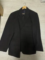 ブラック コーデュロイ ジャケット