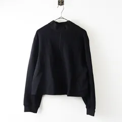 美品 2024AW セオリー Theory Double Knit Lt N Crop Half Zip M＼ブラック ハーフジップ クロップド プルオーバー【2400014805055】のサムネイル