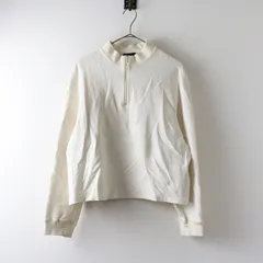 美品 2024AW セオリー Theory Double Knit Lt N Crop Half Zip M＼アイボリー ハーフジップ クロップド プルオーバー【2400014805048】のサムネイル