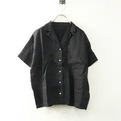 アーバンリサーチドアーズ URBAN RESEARCH DOORS リネンオープンカラーシャツ one＼ブラック ブラウス 開襟【2400014733112】