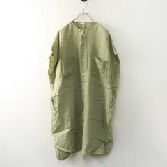 コトン koton リネン フレンチスリーブ ポケット ワンピース 1｜ライトグリーン トップス ノースリーブ【2400014795950】