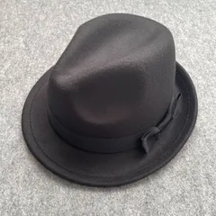 フェルト調 フェルトハット 中折れ帽 やや型崩れあり 特価