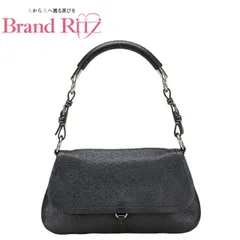 中古 プラダ ハンドバッグ ワンショルダーバッグ ショルダーバッグ Bランク 三角ロゴプレート レザー ブラック シルバー レディース PRADA 【送料無料】【名谷店】