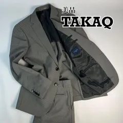 美品   タカキュー    スーツ  セットアップ    上下セット 千鳥格子 ウォッシャブル