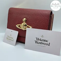 Vivienne Westwood ヴィヴィアンウエストウッド　三つ折り財布　がま口　エグゼクティブ　オーブロゴ　ワインレッド