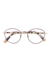 フルラ VFU575J メガネ パープル/ピンク コンビフレーム フルリム ボストン ITC71K91560Y