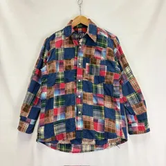 90s OLD GAP パッチワーク ネルシャツ サイズM 08021101 01