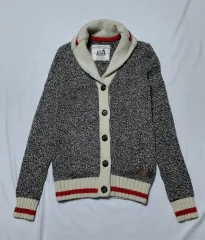 (S) カナダ ブランド ルーツ キャビン ショールカラー カーディガン