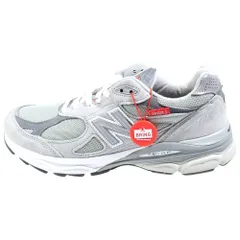 New Balance (ニューバランス) 990V3 USA製 スウェード ローカットスニーカー グレー US9.5/27.5cm M990VS3