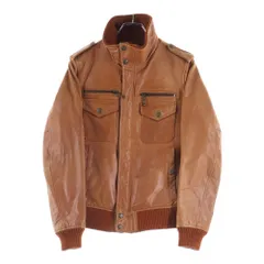 AVIREX (アヴィレックス) レザーシングルライダース ジャケット ブラウン 6291005