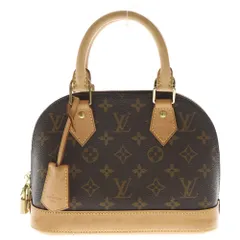 LOUIS VUITTON (ルイヴィトン) モノグラム アルマBB 2WAYバッグ ハンドバッグ ショルダーバッグ ブラウン レザー×PVC M46990 ゴールド金具