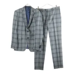 ETRO (エトロ) ウール チェック 2Bテーラードジャケット センタープレス スラックスパンツ セットアップ グレーのサムネイル