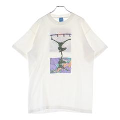 90s ランニング USA製 アートTシャツ ヴィンテージ レトロ ポップ 白 
