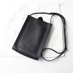 極美品 J&Mデヴィッドソン J&M DAVIDSON CARTE POSTAL カルトポスタル＼ブラック ショルダーバッグ レザー ポシェット【2400014805512】