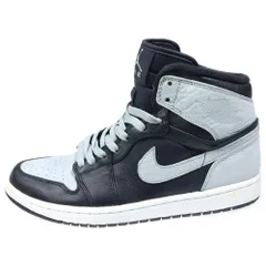 NIKE (ナイキ) 【観賞用2009年製】 AIR JORDAN1 RETRO エアジョーダン1 レトロ ハイカットスニーカー シャドー ブラック/グレー US10/28cm 332550-001