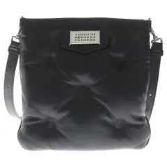Maison Martin Margiela (メゾンマルタンマルジェラ) グラムスラム ショルダーバッグ ブラック レザー SB1WG0005 シルバー金具