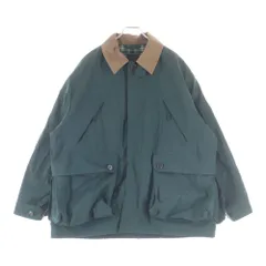 DAIWA PIER39 (ダイワ ピアサーティナイン) Tech Field Jacket テックフィールド 襟コーデュロイ 裏地チェック総柄 ナイロン ジップアップ ジャケット グリーン BJ-20022