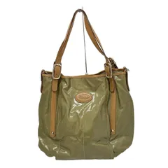 TOD'S(トッズ) トートバッグ - カーキ×ブラウン レザー