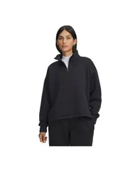 アンダーアーマー レディース アウター パーカー・スウェット ハーフジップ スウェット シャツ フリース Under Armour Womens Armour Fleece Half Zip Sweatshirt Black ブラック