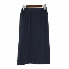 シセンドウ 詩仙堂 HITOSHI TAMURA  スカート ロングスカート ちりめん 縮緬 M-L 青紫 ブルーパープル