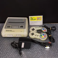 【D35061】スーパーファミコン 本体セット コントローラー2個 ソフト付