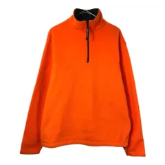 90年代 OLD NAVY オールドネイビー ハーフジップ フリースジャケット オレンジ(メンズ M)中古 古着 X3002