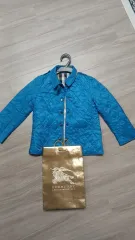 バーバリー キッズ キルティング ジャケット ブルー 6Y