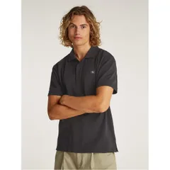 カルバンクライン メンズ トップス ポロシャツ Calvin Klein Jeans WOVEN LABEL POLO CK Black ブラック